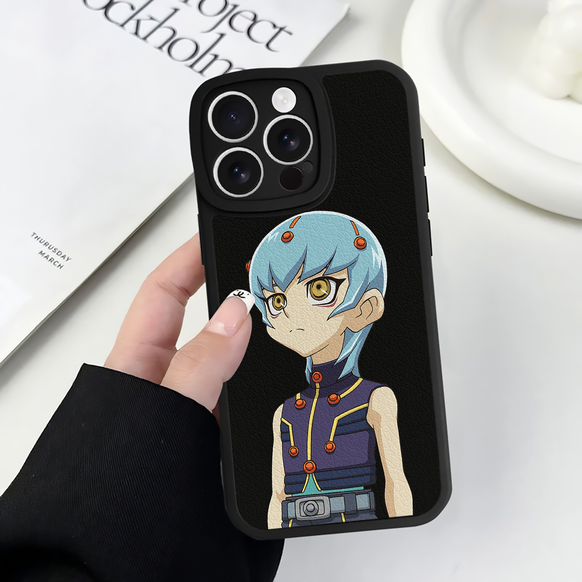 遊☆戯☆王 Yu-Gi-Oh! 【iPhone 16シリーズ対応】シリコンスマホケース（レザー調） 材質：シリコン
